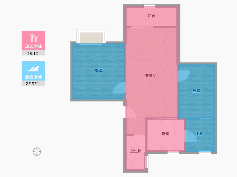 广东省-深圳市-理想家园-58.32-户型库-动静分区