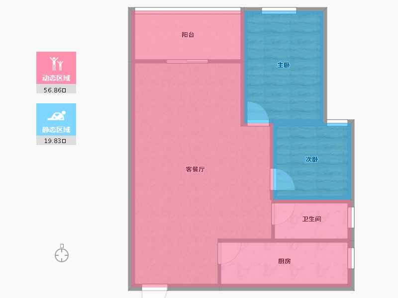 广东省-深圳市-兰亭国际名园-69.11-户型库-动静分区