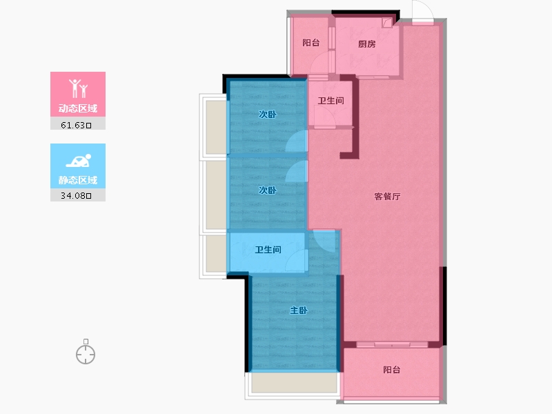 广东省-惠州市-隆生-90.31-户型库-动静分区