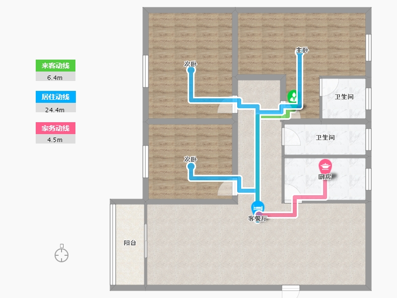 广东省-深圳市-兰亭国际名园-116.05-户型库-动静线