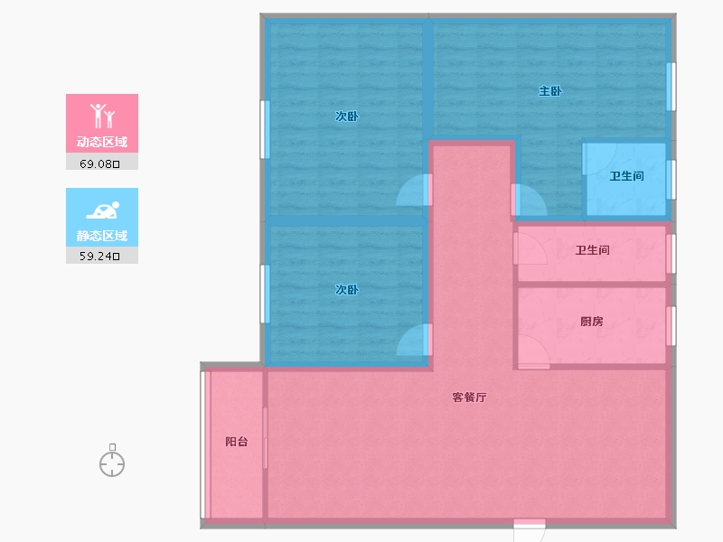 广东省-深圳市-兰亭国际名园-116.05-户型库-动静分区