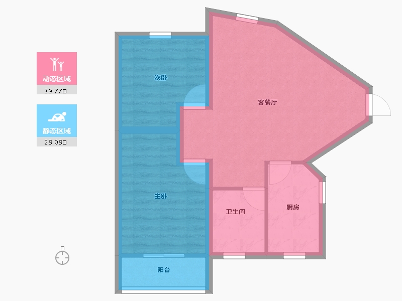 广东省-深圳市-布心花园一区-60.56-户型库-动静分区