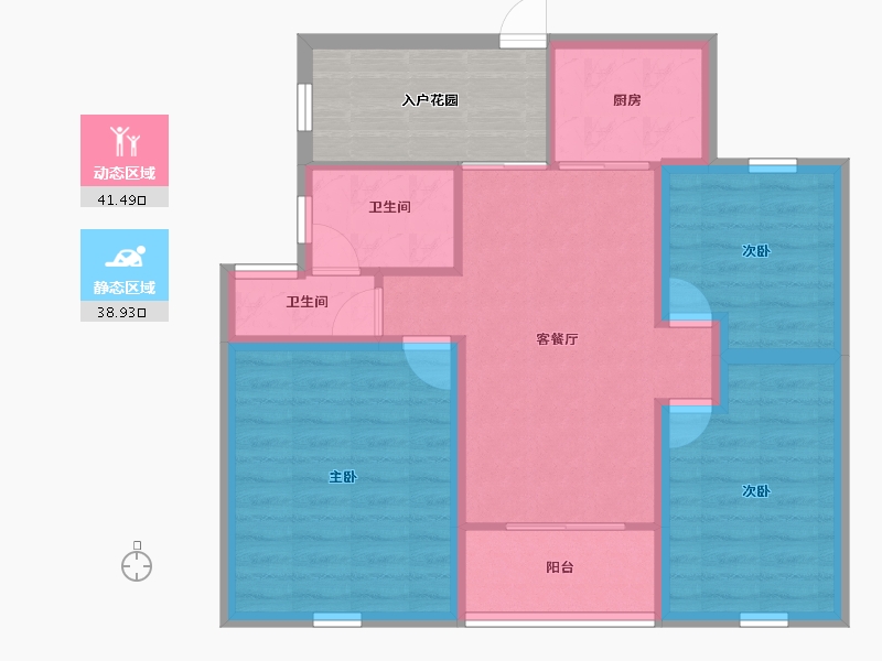 广东省-深圳市-幸福海-79.02-户型库-动静分区