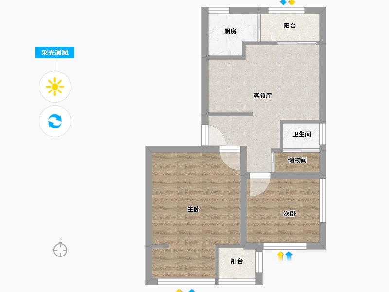 广东省-深圳市-东深小区-47.41-户型库-采光通风