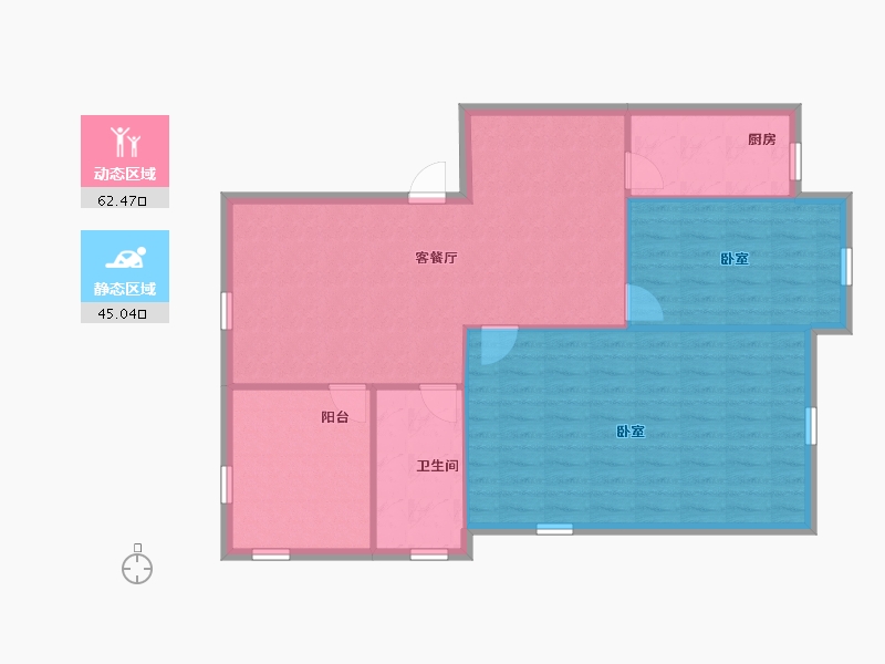 广东省-深圳市-鹏兴花园(一期)-99.45-户型库-动静分区