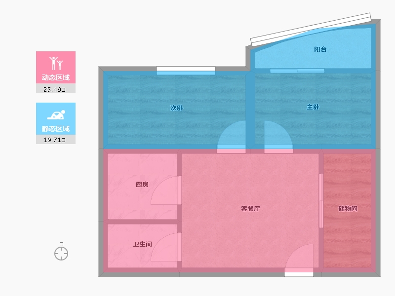 广东省-深圳市-深港花园-39.57-户型库-动静分区