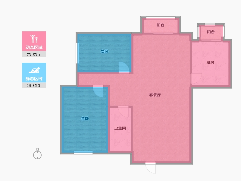 广东省-深圳市-金城华庭-93.41-户型库-动静分区