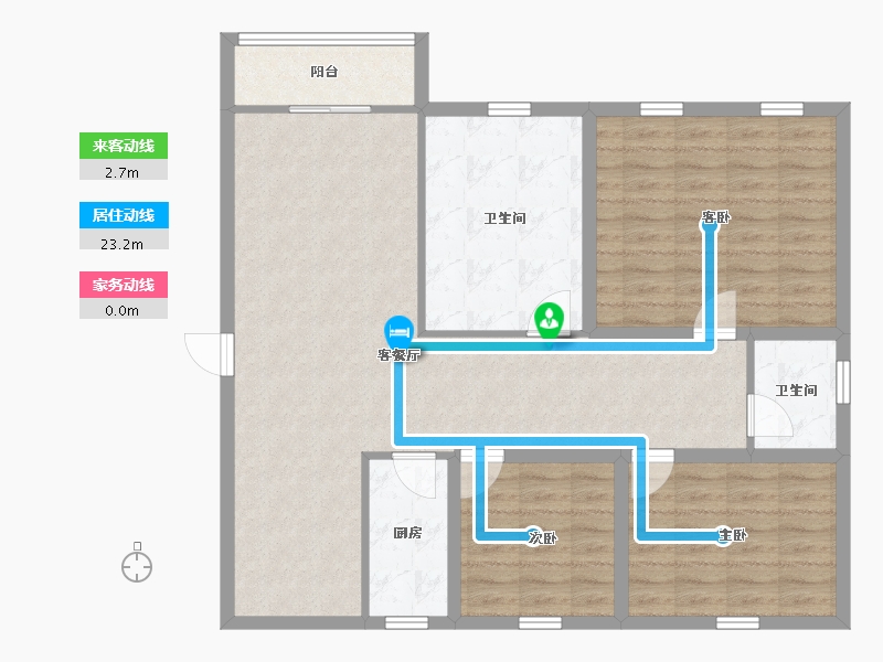 广东省-深圳市-中山花园大厦-101.77-户型库-动静线