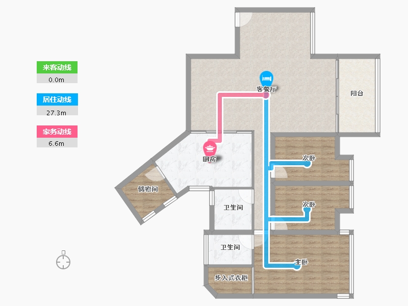 广东省-深圳市-东郡百仕达花园(四期)-118.35-户型库-动静线