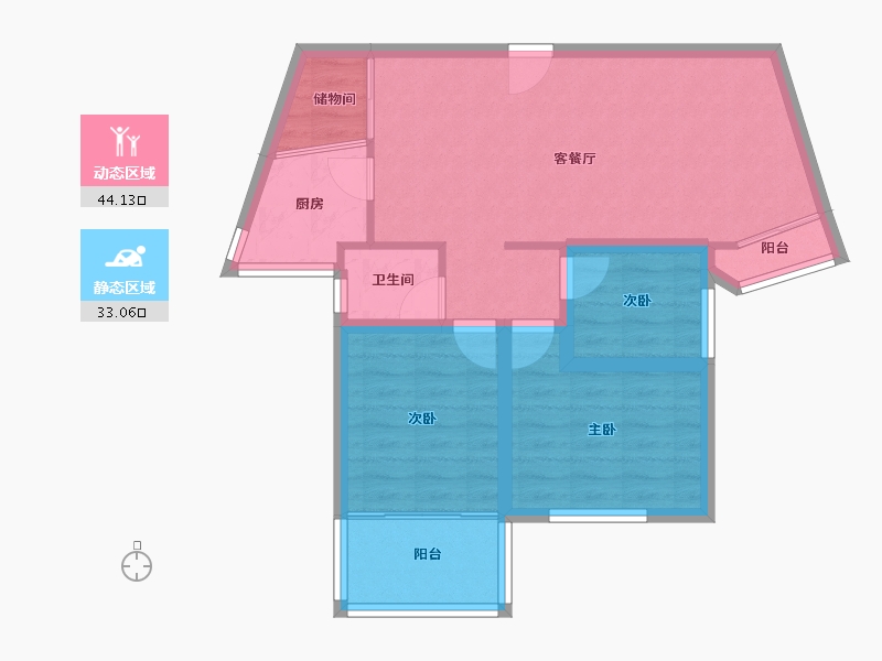 广东省-深圳市-东深小区-68.71-户型库-动静分区