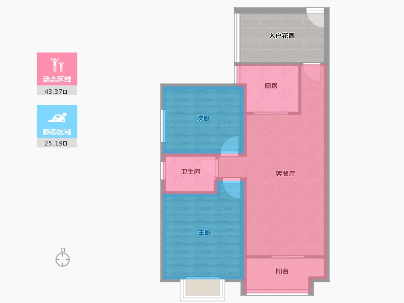 广东省-深圳市-景亿山庄-69.47-户型库-动静分区