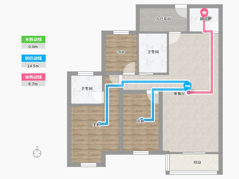 广东省-深圳市-景贝村(B区)-77.95-户型库-动静线