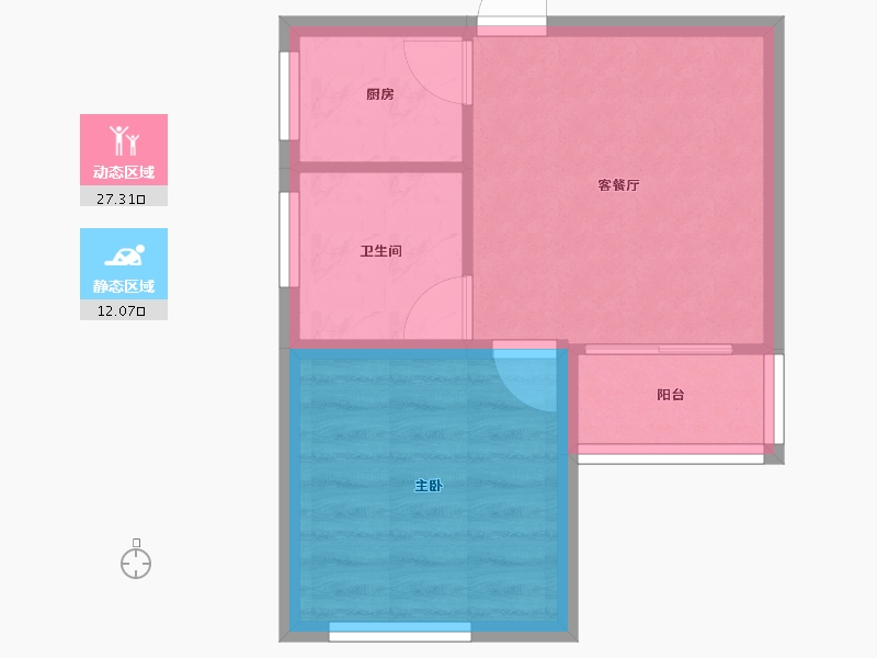 广东省-深圳市-金城华庭-34.97-户型库-动静分区