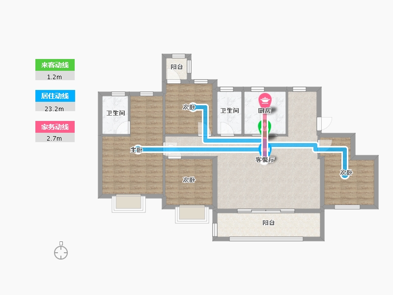 浙江省-杭州市-建发云启之江-111.69-户型库-动静线