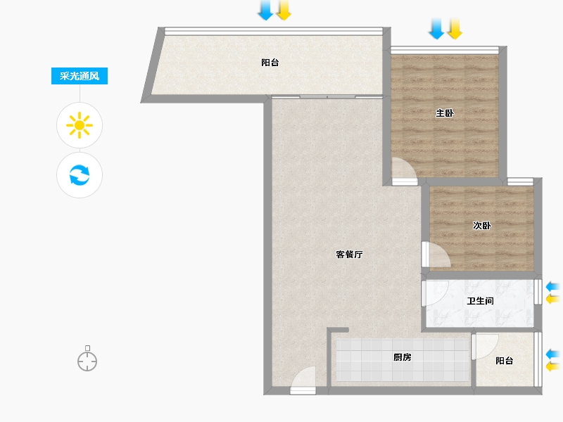 广东省-深圳市-兰亭国际名园-85.11-户型库-采光通风