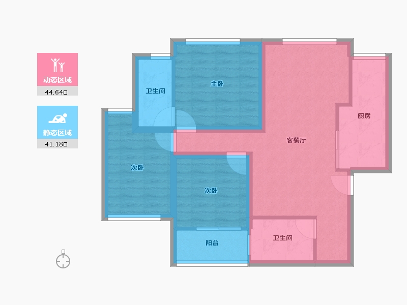 广东省-深圳市-桐林花园-75.99-户型库-动静分区