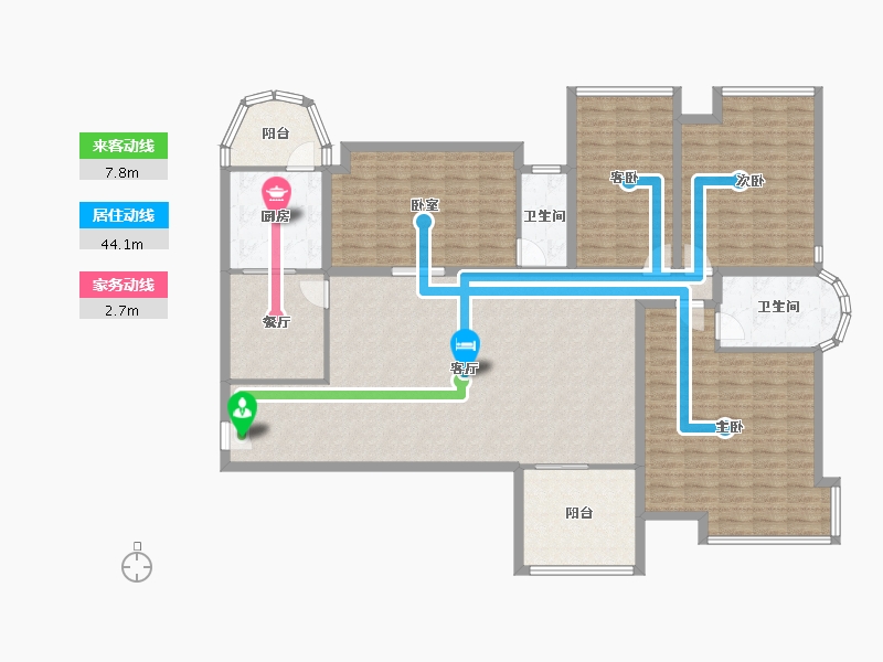 广东省-深圳市-鸿业苑-170.21-户型库-动静线