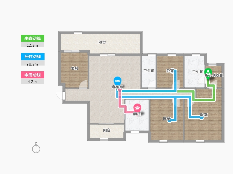 广西壮族自治区-南宁市-保利锦上-121.87-户型库-动静线