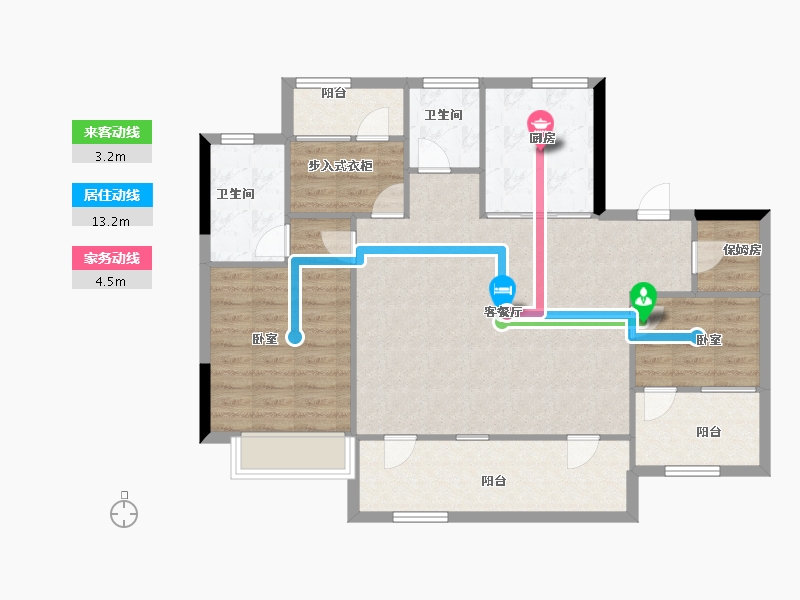 山东省-青岛市-海信·君玺-96.00-户型库-动静线