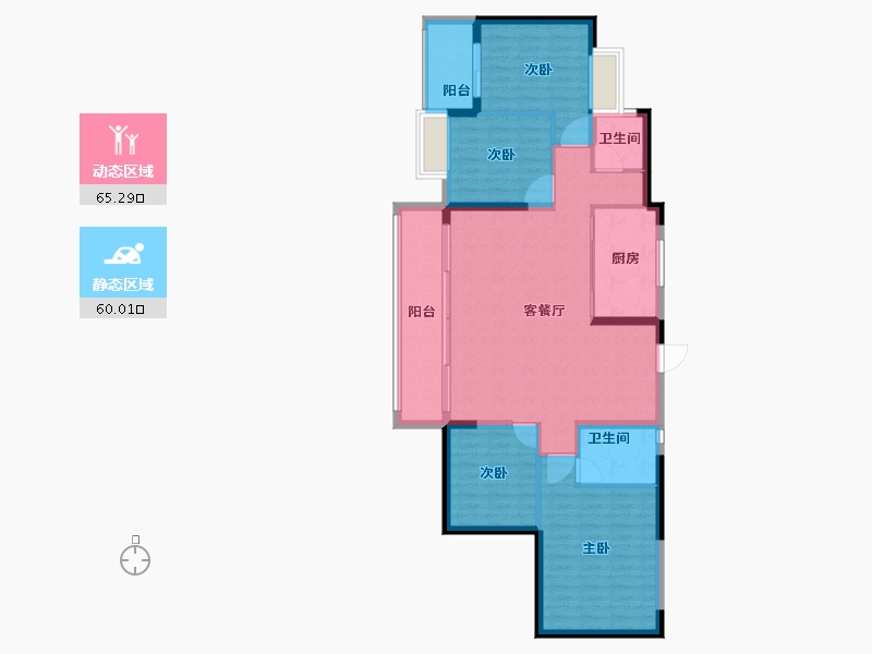 福建省-漳州市-建发西湖望月-114.00-户型库-动静分区