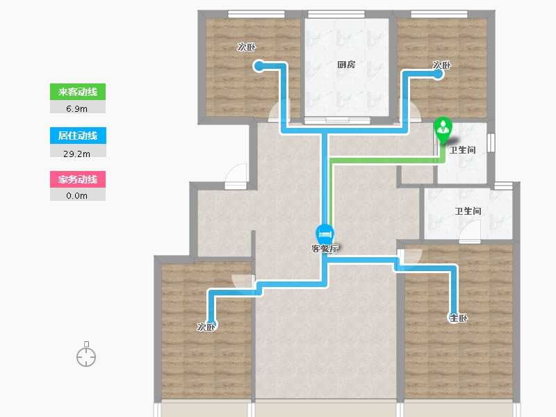 北京-北京市-招商璀璨公元-112.00-户型库-动静线