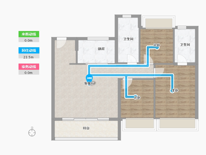 江苏省-苏州市-澄阳四季云庭-82.86-户型库-动静线