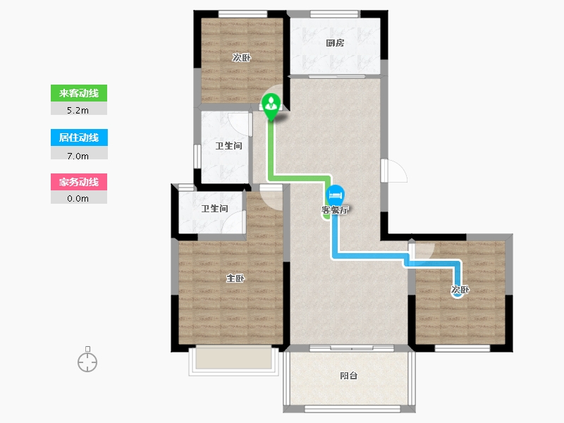 河南省-濮阳市-春天里学府-95.20-户型库-动静线