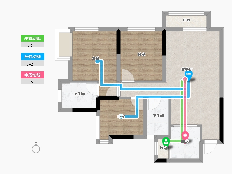 四川省-眉山市-君烨·云鹭洲-62.21-户型库-动静线