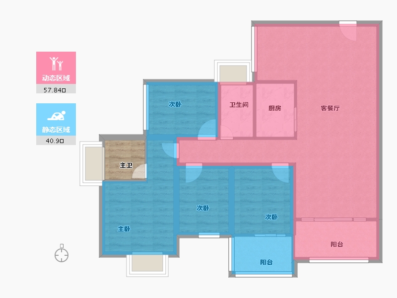 广东省-深圳市-东港印象-91.01-户型库-动静分区