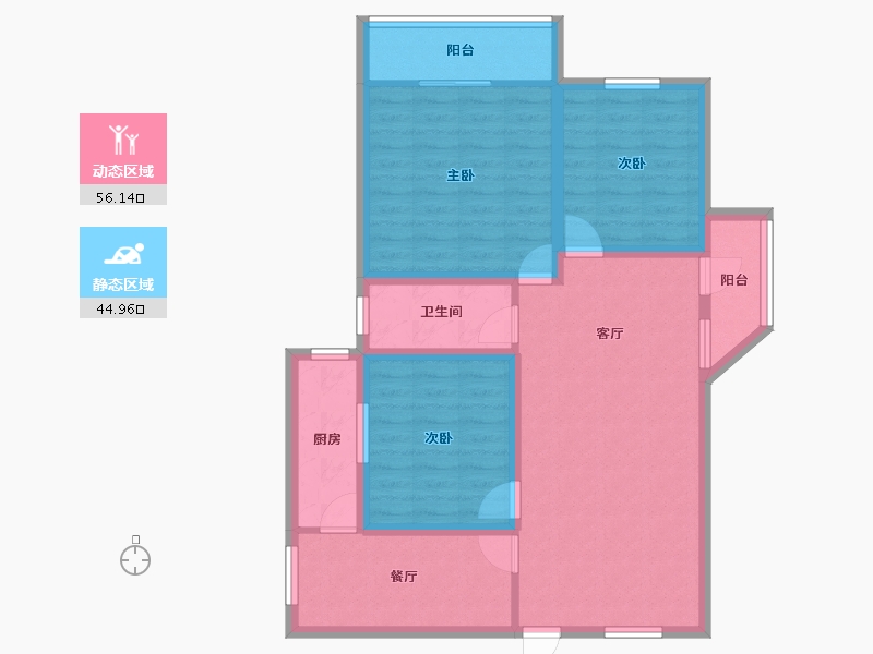 广东省-深圳市-华丽花园-89.56-户型库-动静分区