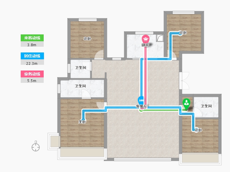 河北省-石家庄市-保利天珺-118.16-户型库-动静线