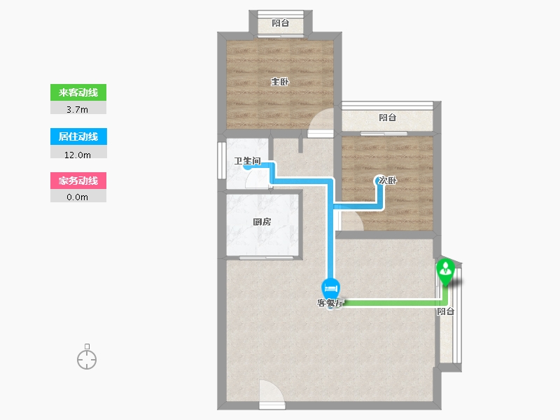 广东省-深圳市-景亿山庄-61.83-户型库-动静线