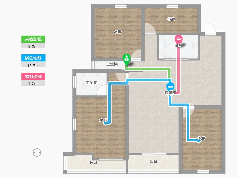 广东省-深圳市-幸福海-101.28-户型库-动静线