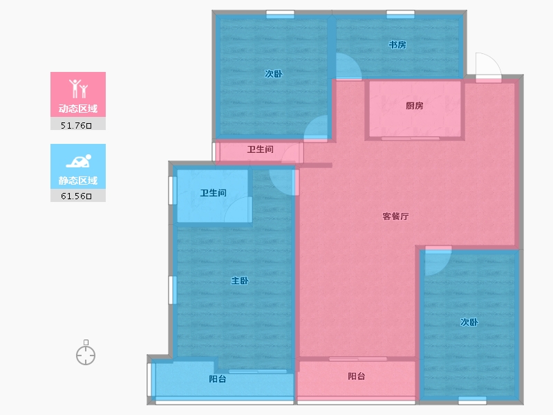 广东省-深圳市-幸福海-101.28-户型库-动静分区