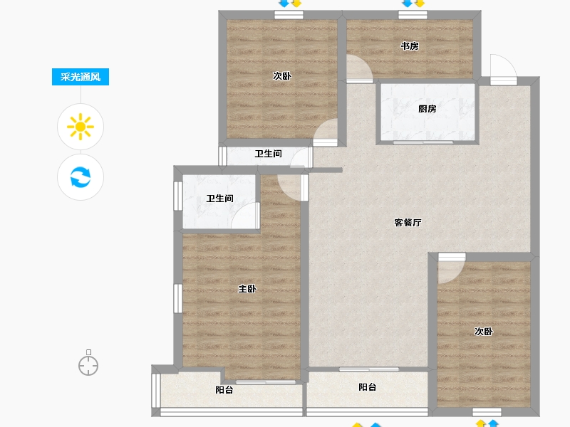 广东省-深圳市-幸福海-101.28-户型库-采光通风