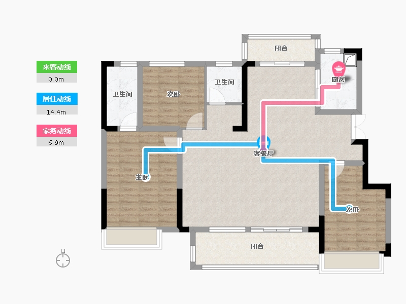 安徽省-淮北市-建投熙园-110.18-户型库-动静线