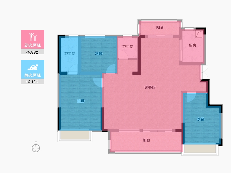 安徽省-淮北市-建投熙园-110.18-户型库-动静分区