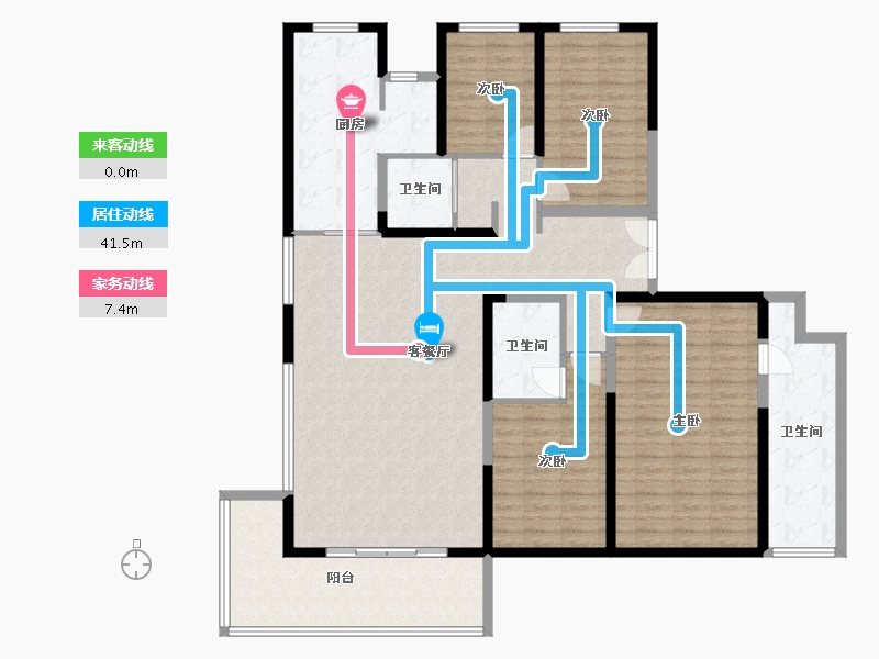 陕西省-西安市-高科丝路嘉境-151.12-户型库-动静线