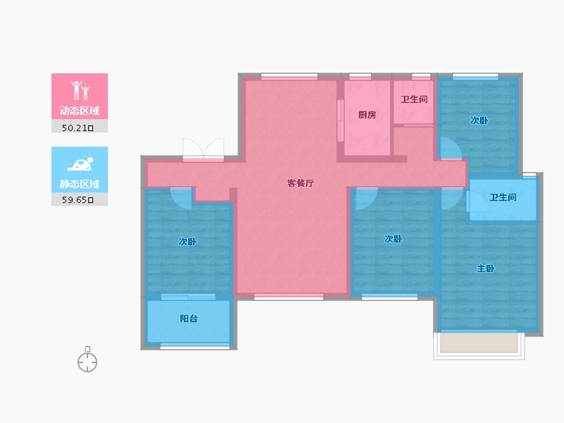 河北省-邢台市-为福万和中心-97.83-户型库-动静分区