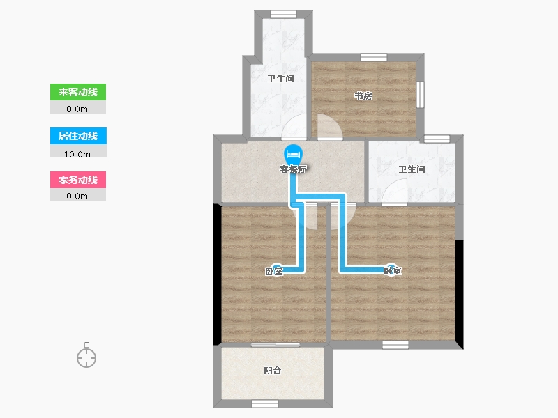 四川省-成都市-海伦堡玖悦府-61.26-户型库-动静线