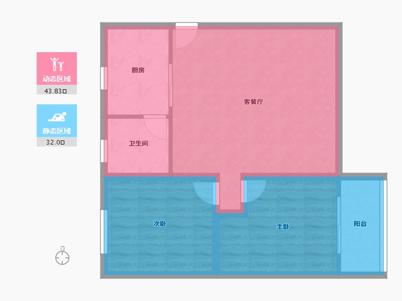 广东省-深圳市-布心花园二区-68.38-户型库-动静分区