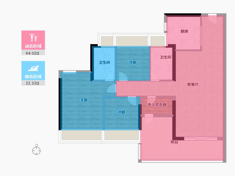 广东省-佛山市-东建明德城-85.99-户型库-动静分区