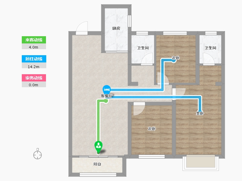 河北省-秦皇岛市-渤越天筑-82.19-户型库-动静线