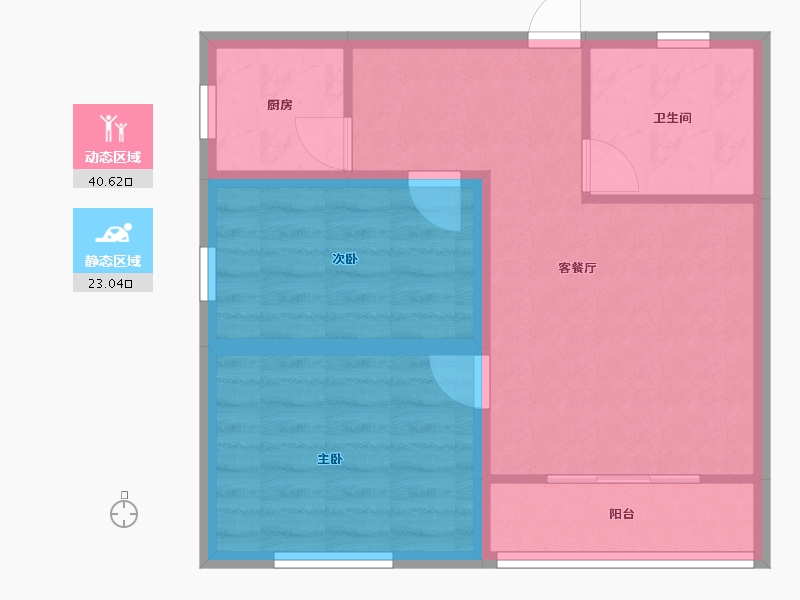 广东省-深圳市-松泉公寓-56.48-户型库-动静分区