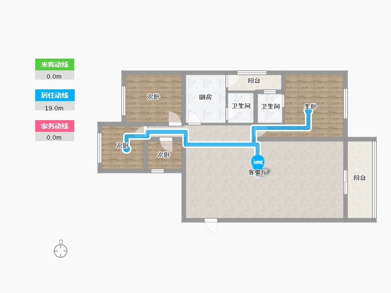 广东省-深圳市-鹏兴花园(三期)-109.58-户型库-动静线