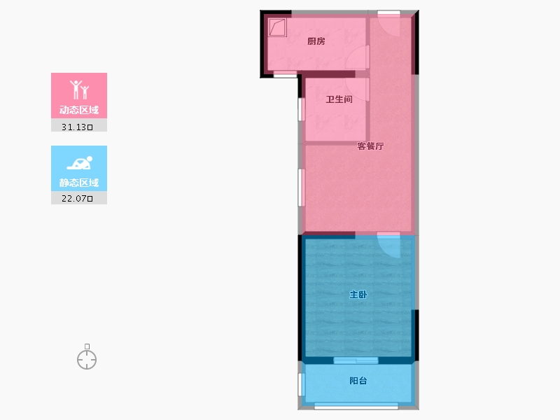 上海-上海市-溢泽华庭-46.40-户型库-动静分区