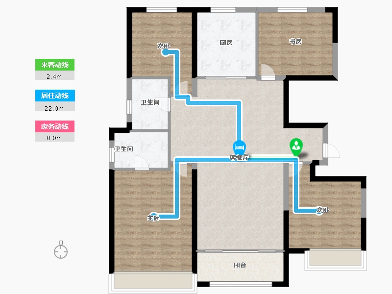 甘肃省-兰州市-中海铂悦府-119.00-户型库-动静线