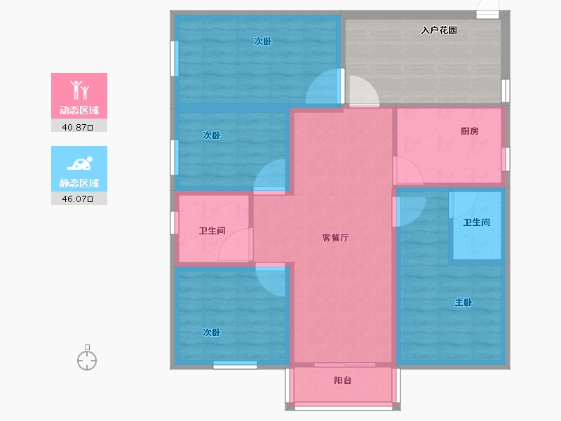 广东省-深圳市-幸福海-88.00-户型库-动静分区