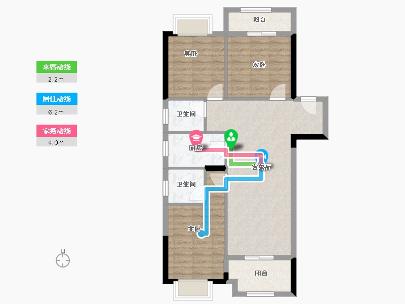 江西省-南昌市-绿都观澜府云镜-80.80-户型库-动静线