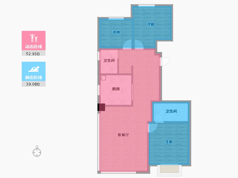 北京-北京市-玺悦朝阳-82.40-户型库-动静分区